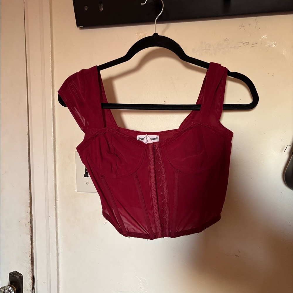 Elegant Red Women's Top